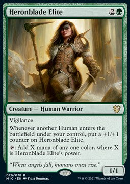 Heronblade Elite (V.1)⁣ - Commander: Innistrad: Midnight Hunt⁣ (Rare)⁣ [26]