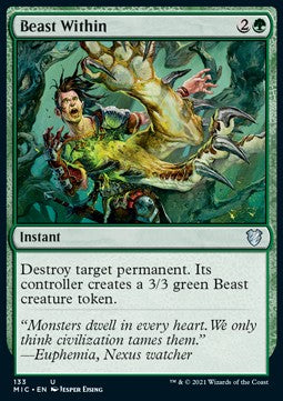 Beast Within - Commander: Innistrad: Midnight Hunt (Uncommon) [MIC-133]