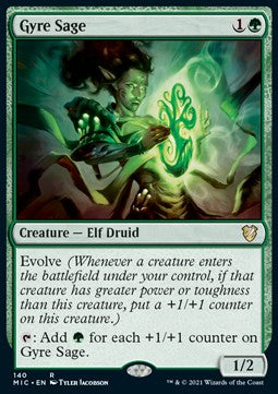 Gyre Sage⁣ - Commander: Innistrad: Midnight Hunt⁣ (Rare)⁣ [140]