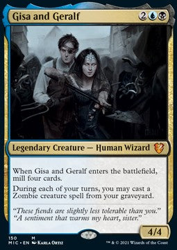 Gisa and Geralf⁣ - Commander: Innistrad: Midnight Hunt⁣ (Mythic)⁣ [150]