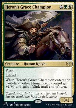 Heron's Grace Champion⁣ - Commander: Innistrad: Midnight Hunt⁣ (Rare)⁣ [152]