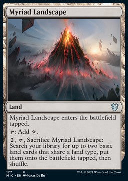 Myriad Landscape⁣ - Commander: Innistrad: Midnight Hunt⁣ (Uncommon)⁣ [177]