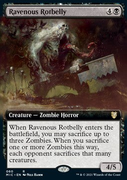 Ravenous Rotbelly (V.2)⁣ - Commander: Innistrad: Midnight Hunt⁣ (Rare)⁣ [60]