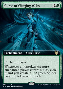Curse of Clinging Webs (V.2)⁣ - Commander: Innistrad: Midnight Hunt⁣ (Rare)⁣ [63]