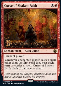 Curse of Shaken Faith (V.1)⁣ - Innistrad: Midnight Hunt: Promos⁣ (Rare)⁣ [134]