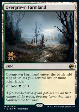 Overgrown Farmland (V.1)⁣ - Innistrad: Midnight Hunt: Promos⁣ (Rare)⁣ [265]