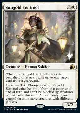 Sungold Sentinel (V.2)⁣ - Innistrad: Midnight Hunt: Promos⁣ (Rare)⁣ [37]