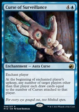Curse of Surveillance (V.2)⁣ - Innistrad: Midnight Hunt: Promos⁣ (Rare)⁣ [46]