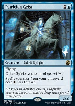 Patrician Geist (V.2)⁣ - Innistrad: Midnight Hunt: Promos⁣ (Rare)⁣ [69]