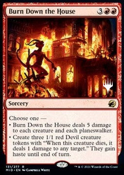 Burn Down the House (V.2)⁣ - Innistrad: Midnight Hunt: Promos⁣ (Rare)⁣ [131]