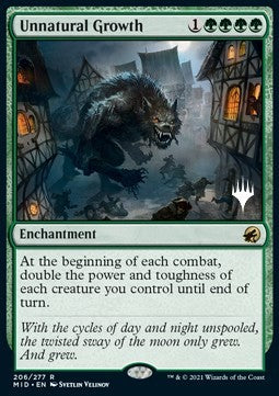Unnatural Growth (V.2)⁣ - Innistrad: Midnight Hunt: Promos⁣ (Rare)⁣ [206]