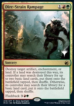 Dire-Strain Rampage (V.2)⁣ - Innistrad: Midnight Hunt: Promos⁣ (Rare)⁣ [219]