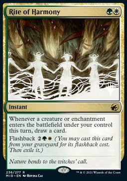 Rite of Harmony (V.2)⁣ - Innistrad: Midnight Hunt: Promos⁣ (Rare)⁣ [236]