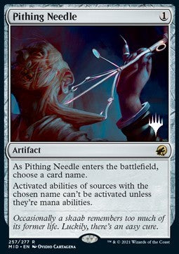 Pithing Needle (V.2)⁣ - Innistrad: Midnight Hunt: Promos⁣ (Rare)⁣ [257]