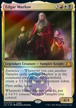 Edgar Markov - Judge Rewards Promos (Mythic) [JR-2021-03]