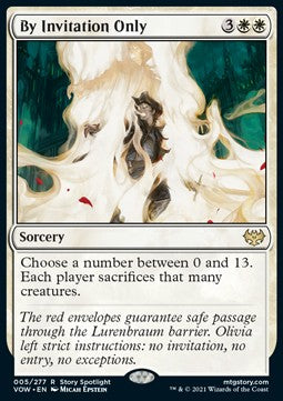 By Invitation Only⁣ - Innistrad: Crimson Vow⁣ (Rare)⁣ [5]