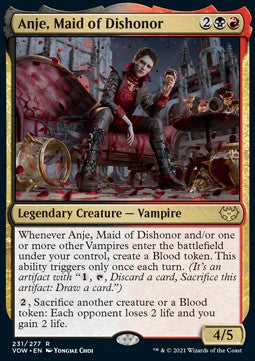 Anje, Maid of Dishonor⁣ - Innistrad: Crimson Vow⁣ (Rare)⁣ [231]