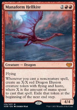 Manaform Hellkite⁣ - Innistrad: Crimson Vow⁣ (Mythic)⁣ [170]
