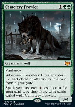 Cemetery Prowler⁣ - Innistrad: Crimson Vow⁣ (Mythic)⁣ [191]