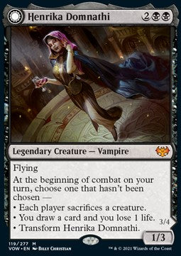 Henrika Domnathi // Henrika, Infernal Seer⁣ - Innistrad: Crimson Vow⁣ (Mythic)⁣ [119]