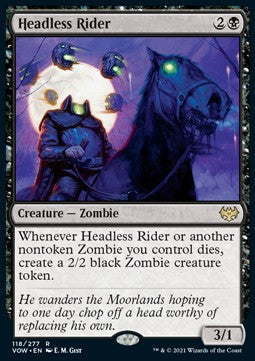 Headless Rider⁣ - Innistrad: Crimson Vow⁣ (Rare)⁣ [118]