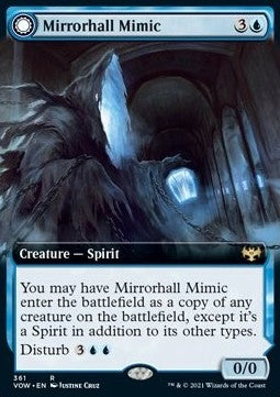 Mirrorhall Mimic // Ghastly Mimicry⁣ - Innistrad: Crimson Vow: Extras⁣ (Rare)⁣ [361]