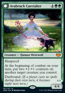 Avabruck Caretaker // Hollowhenge Huntmaster⁣ - Innistrad: Crimson Vow⁣ (Mythic)⁣ [187]