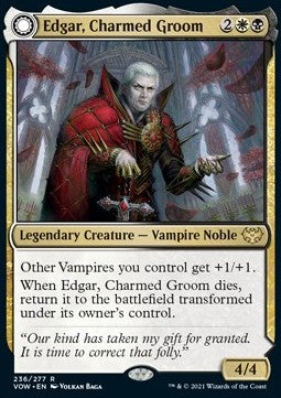 Edgar, Charmed Groom // Edgar Markov's Coffin⁣ - Innistrad: Crimson Vow⁣ (Rare)⁣ [236]
