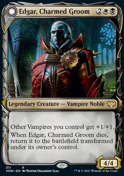 Edgar, Charmed Groom // Edgar Markov's Coffin (V.1)⁣ - Innistrad: Crimson Vow: Extras⁣ (Rare)⁣ [311]