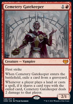 Cemetery Gatekeeper⁣ - Innistrad: Crimson Vow⁣ (Mythic)⁣ [148]