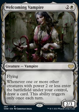 Welcoming Vampire⁣ - Innistrad: Crimson Vow: Extras⁣ (Rare)⁣ [287]