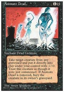 Animate Dead⁣ - Fourth Edition⁣ (Uncommon)