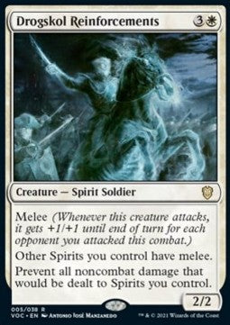 Drogskol Reinforcements (V.1) - Commander: Innistrad: Crimson Vow (Rare) [VOC-5]
