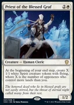 Priest of the Blessed Graf (V.1) - Commander: Innistrad: Crimson Vow (Rare) [VOC-7]