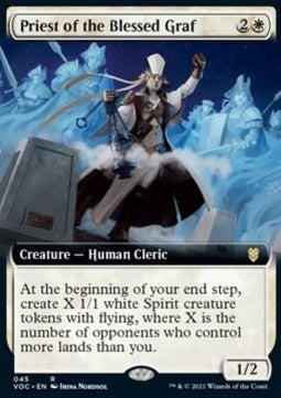 Priest of the Blessed Graf (V.2)⁣ - Commander: Innistrad: Crimson Vow⁣ (Rare)⁣ [45]