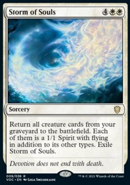 Storm of Souls (V.1)⁣ - Commander: Innistrad: Crimson Vow⁣ (Rare)⁣ [9]