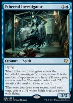 Ethereal Investigator (V.1)⁣ - Commander: Innistrad: Crimson Vow⁣ (Rare)⁣ [12]