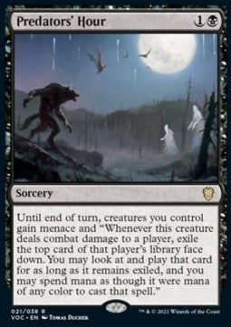 Predators' Hour (V.1)⁣ - Commander: Innistrad: Crimson Vow⁣ (Rare)⁣ [21]