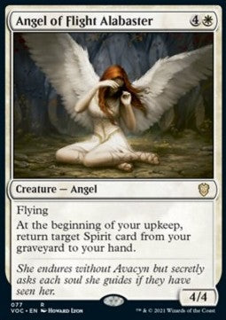 Angel of Flight Alabaster⁣ - Commander: Innistrad: Crimson Vow⁣ (Rare)⁣ [77]