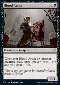 Blood Artist⁣ - Commander: Innistrad: Crimson Vow⁣ (Uncommon)⁣ [119]