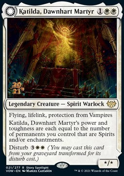 Katilda, Dawnhart Martyr // Katilda's Rising Dawn (V.1)⁣ - Innistrad: Crimson Vow: Promos⁣ (Rare)⁣ [21]