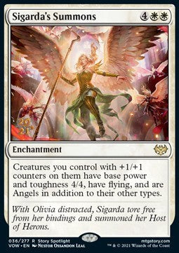 Sigarda's Summons (V.1)⁣ - Innistrad: Crimson Vow: Promos⁣ (Rare)⁣ [36]