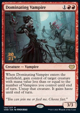 Dominating Vampire (V.1)⁣ - Innistrad: Crimson Vow: Promos⁣ (Rare)⁣ [154]