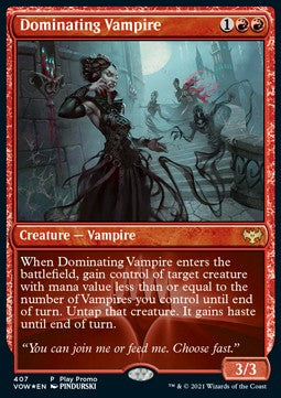 Dominating Vampire (V.3)⁣ - Innistrad: Crimson Vow: Promos⁣ (Rare)⁣ [407]