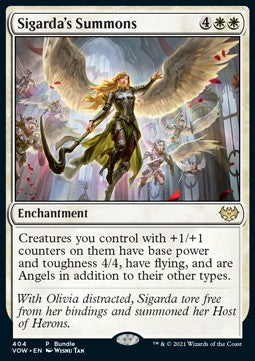 Sigarda's Summons (V.2)⁣ - Innistrad: Crimson Vow: Promos⁣ (Rare)⁣ [404]