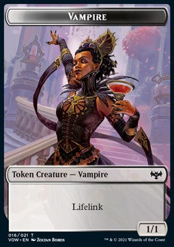 Vampire Token (WB 1/1) // Blood Token⁣ - Innistrad: Crimson Vow: Extras⁣ (Token)⁣ [T 16/17]