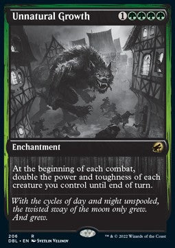 Unnatural Growth⁣ - Innistrad: Double Feature⁣ (Rare)⁣ [206]
