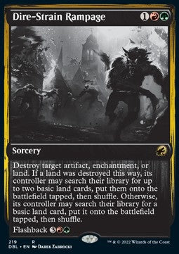 Dire-Strain Rampage⁣ - Innistrad: Double Feature⁣ (Rare)⁣ [219]