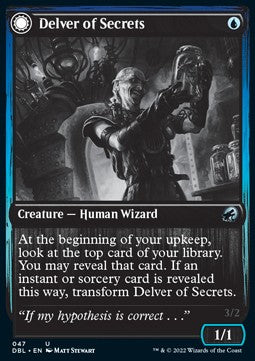 Delver of Secrets / Insectile Aberration⁣ - Innistrad: Double Feature⁣ (Uncommon)⁣ [47]