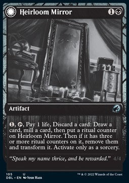 Heirloom Mirror // Inherited Fiend⁣ - Innistrad: Double Feature⁣ (Uncommon)⁣ [105]